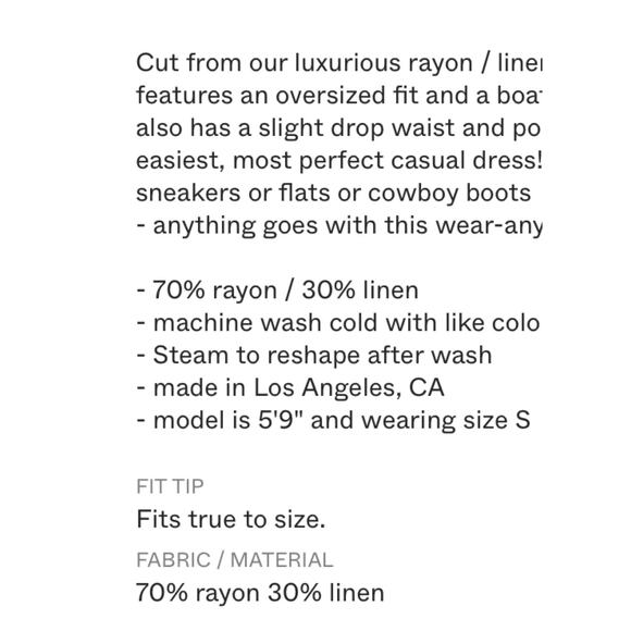 Rachel Pally Ruthie Linen Blend Drop Waist Swing Dress Nutmeg Cognac S - Picture 3 of 9